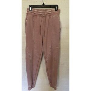 7 for All Mankind Dyed Drawstring Relaxed Jogger Mauve Pink Loungewear XS